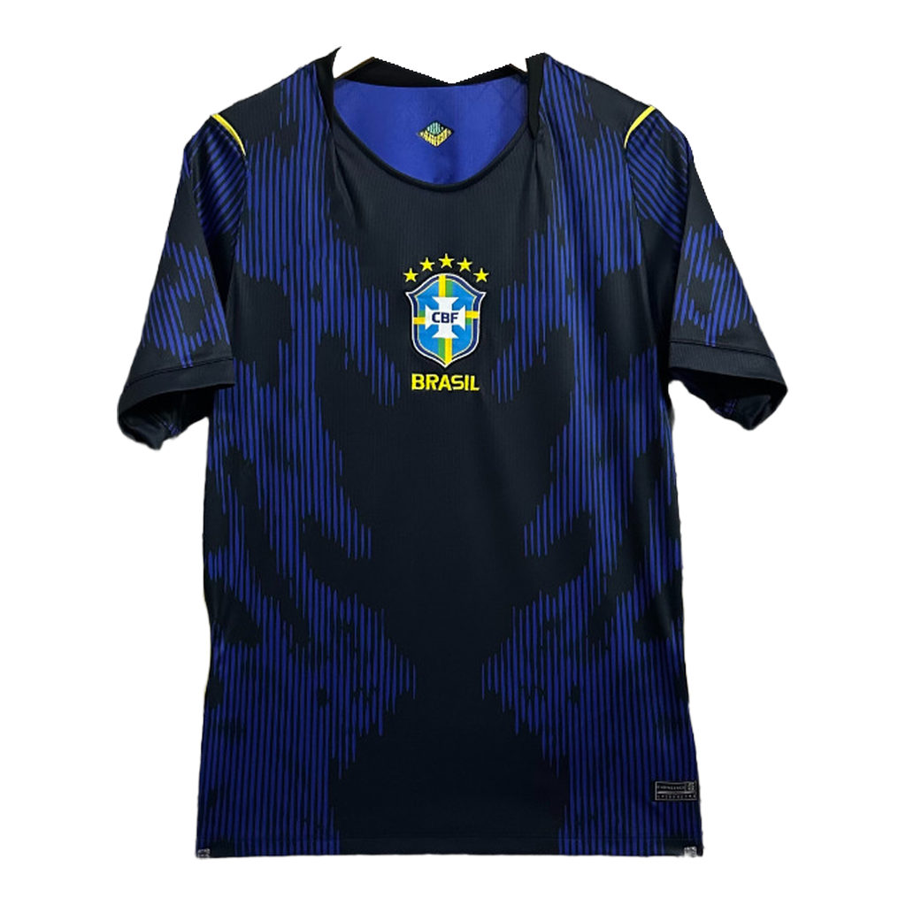 Camiseta Brasil 2ª Equipación Azul Noche