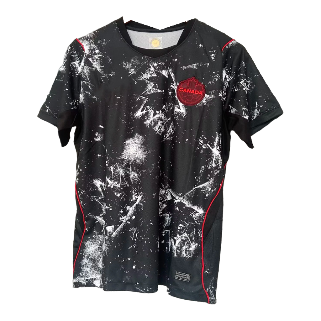 Camiseta Canadá 2ª Equipación Negra Mármol