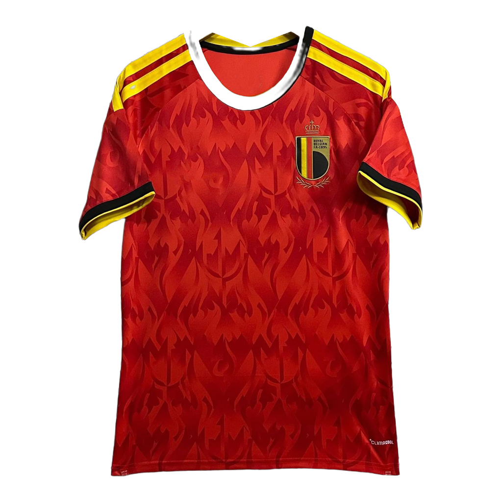 Camiseta Bélgica 1ª Equipación Roja Llamas