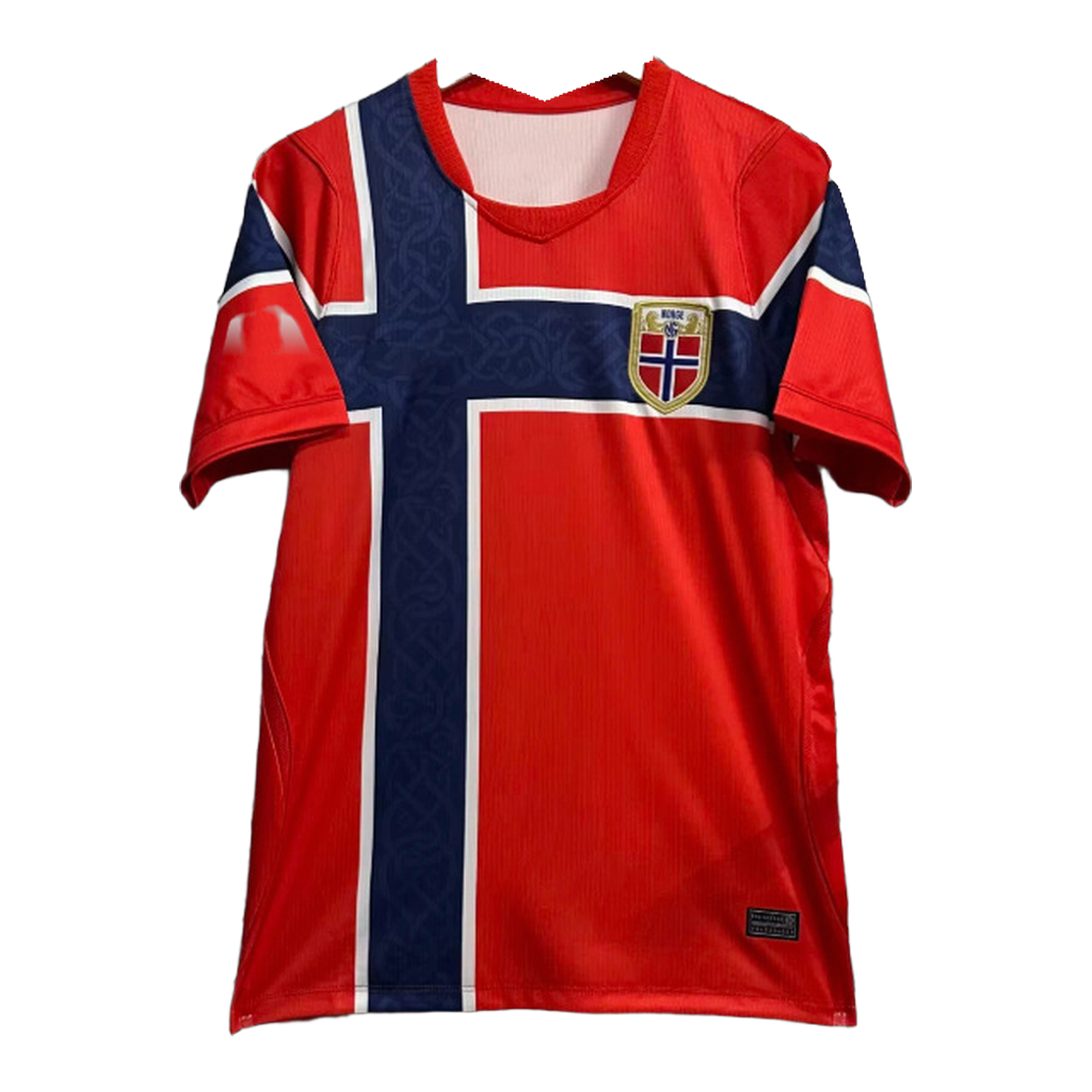 Camiseta Noruega 1ª Equipación Roja Cruz Nórdica