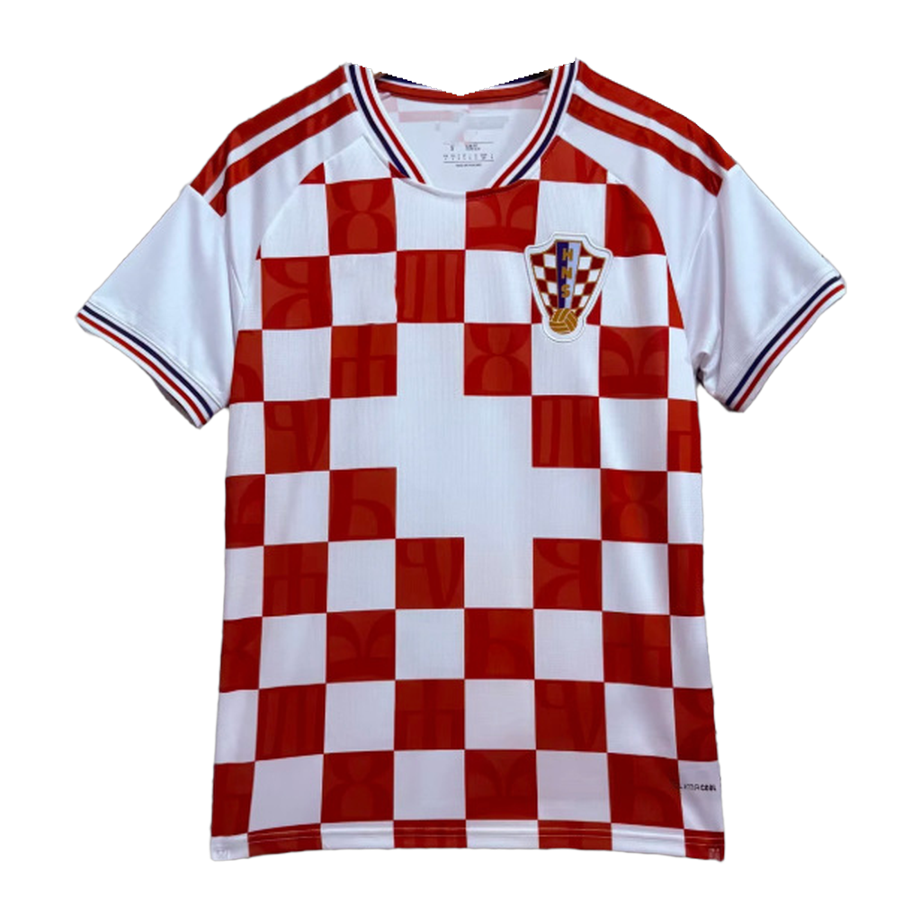 Camiseta Croacia 1ª Equipación Ajedrezada