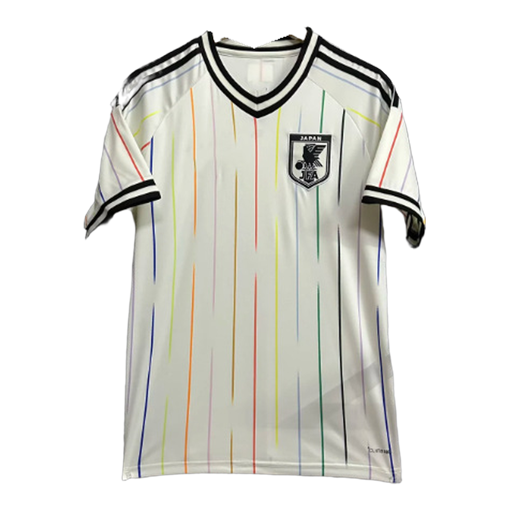Camiseta Japón 2ª Equipación Blanca Rayas