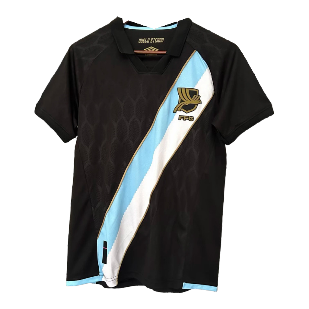 Camiseta Guatemala 2ª Equipación Negra Franja