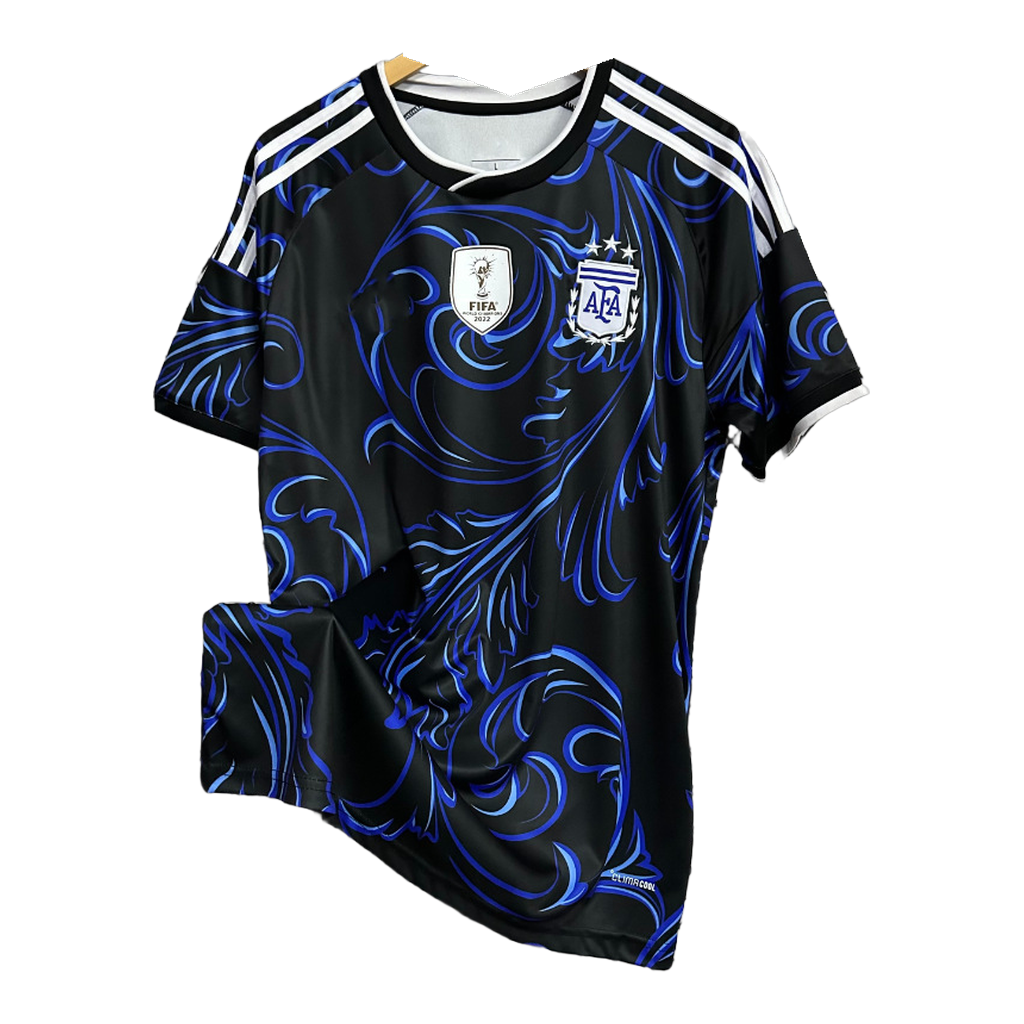 Camiseta Argentina Edición Especial Negra Floral