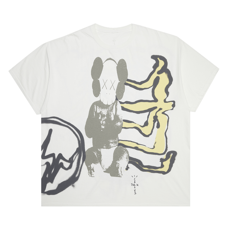Cactus Jack by Travis Scott x KAWS For Fragment Tee 'Vintage Wash'