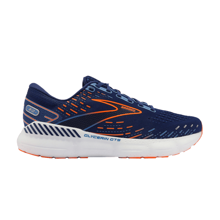 Brooks Glycerin GTS 20 2E Wide 'Blue Depths Orange'