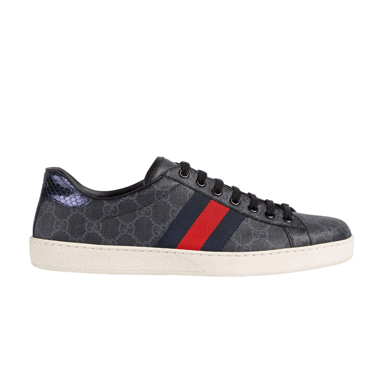 Gucci Ace GG Supreme 'Black Grey'