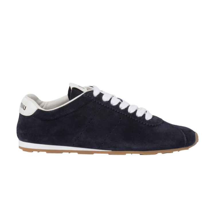 Miu Miu Wmns Plume Suede Sneaker 'Navy'