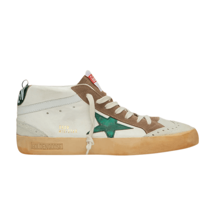 Golden Goose Mid Star 'White Cream Green'