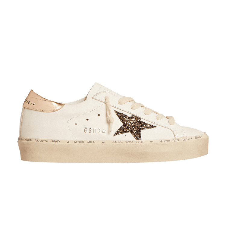 Golden Goose Wmns Hi Star LTD 'White Black Gold Glitter'