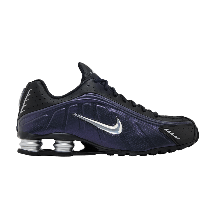 Nike Shox R4 'Black Metallic Silver Purple Dynasty'