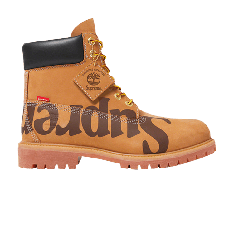 Supreme x Timberland 6 Inch Premium Waterproof Boot 'Big Logo - Wheat'