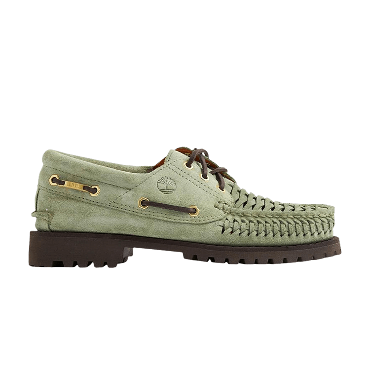 END. x Timberland 3-Eye Classic Lug Boat 'Light Green Suede'