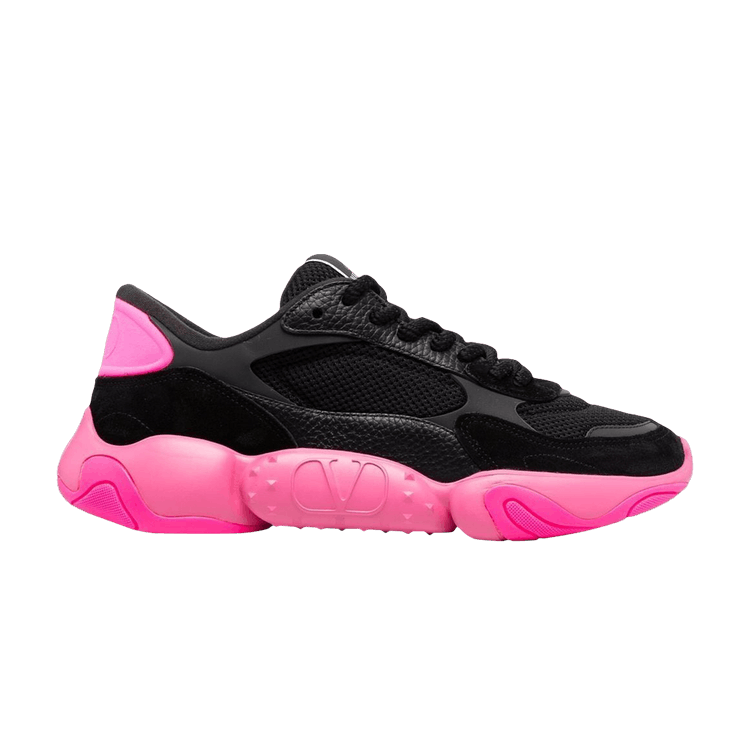 Valentino Bubbleback Sneaker 'Black Pink'