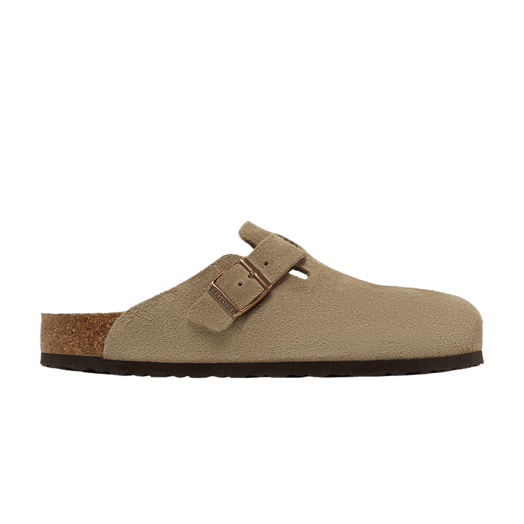 Birkenstock Boston Soft Footbed Suede 'Taupe'